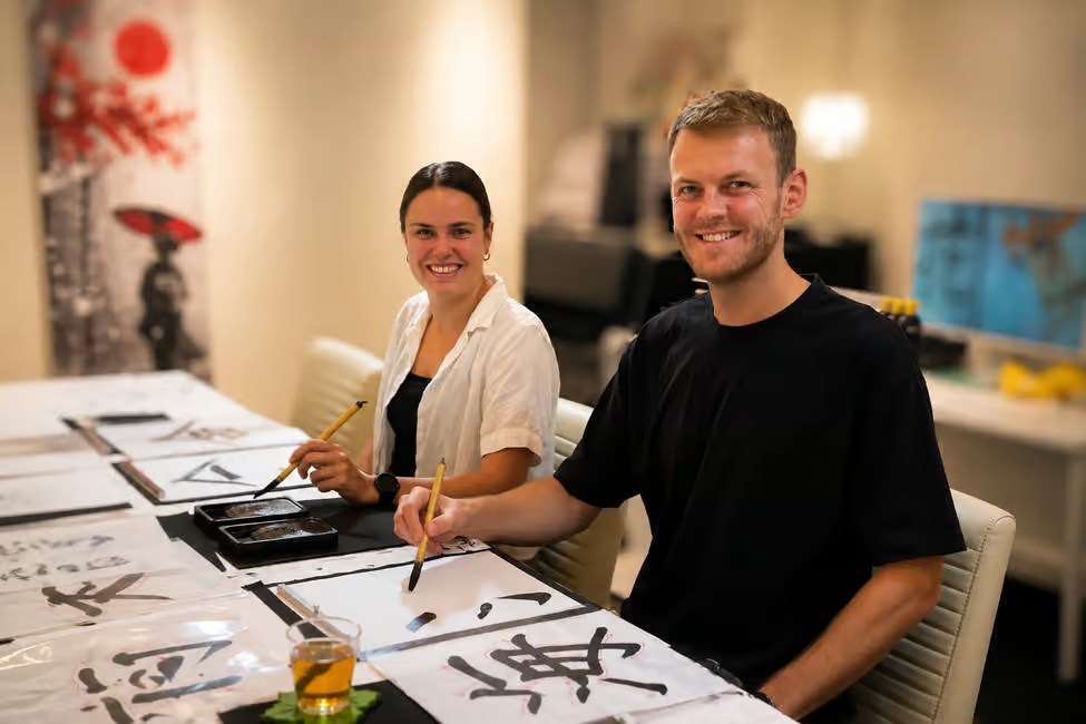 Japanese calligraphy workshop